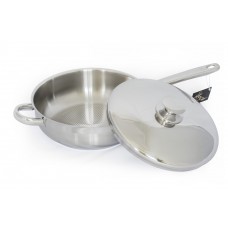 Сковорода 2,8л. "Лотос Традиция" с металлической крышкой