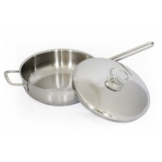 Сковорода 2,8л. "Лотос Классика" с металлической крышкой