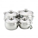 Набор посуды 4 пр. "Магнолия Престиж" с металлической крышкой