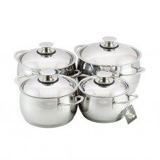 Набор посуды 4 пр. "Магнолия Престиж" с металлической крышкой