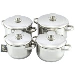 Набор посуды 4пр. "Лотос Традиция" с металлической крышкой 