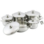 Набор посуды 5пр. "Лотос Традиция" с металлической крышкой