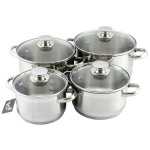 Набор посуды 4пр. "Лотос Традиция" со стеклянной крышкой