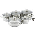 Набор посуды 5пр. "Лотос Традиция" со стеклянной крышкой