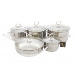 Набор посуды 5пр. "Лотос Классика" со стеклянной крышкой