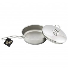 Сковорода 1,0л. "Лотос Классика" с металлической крышкой, микрогриль поверхность