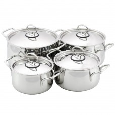 Набор посуды 4пр. "Орхидея Классика" с металлической крышкой