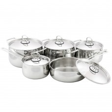 Набор посуды 5пр. "Орхидея Классика" с металлической крышкой